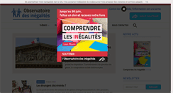 Desktop Screenshot of inegalites.fr