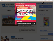 Tablet Screenshot of inegalites.fr